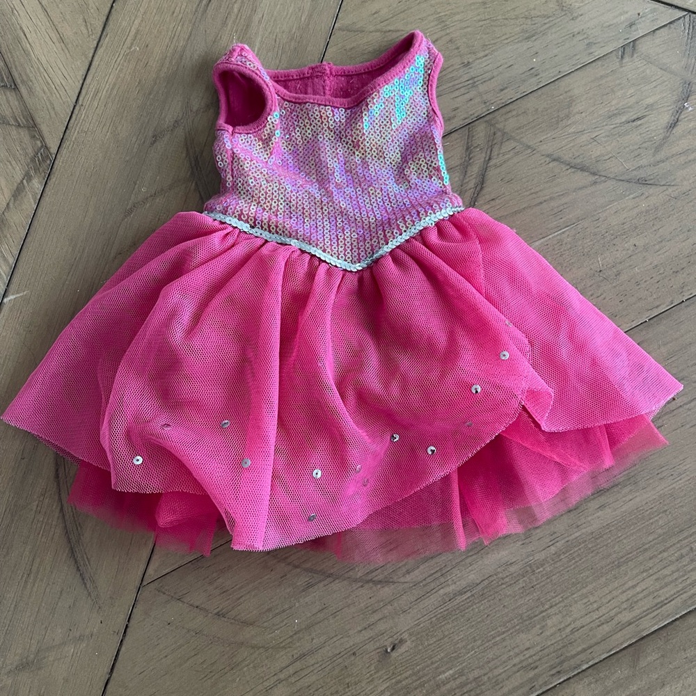 American Girl Retired Isabelle Pink Sparkle Dress